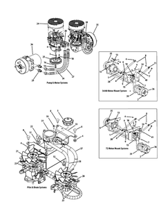 Hydro Hose And Pump Assembly Diagram and Parts List for M60-KH (53CH8CT6050-27HP)(2011) Cub Cadet Lawn Tractor
